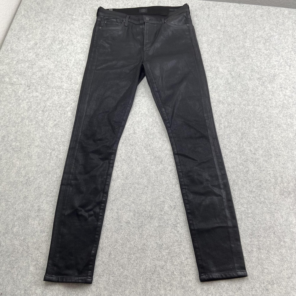Citizens Of Humanity Rocket High Rise Skinny Jeans Womens 29 30x30 Black Coated